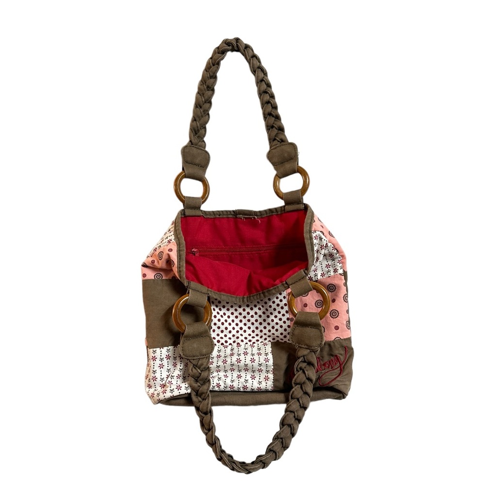Billabong Brown And Orange Patchwork Shoulder Bag - image 3